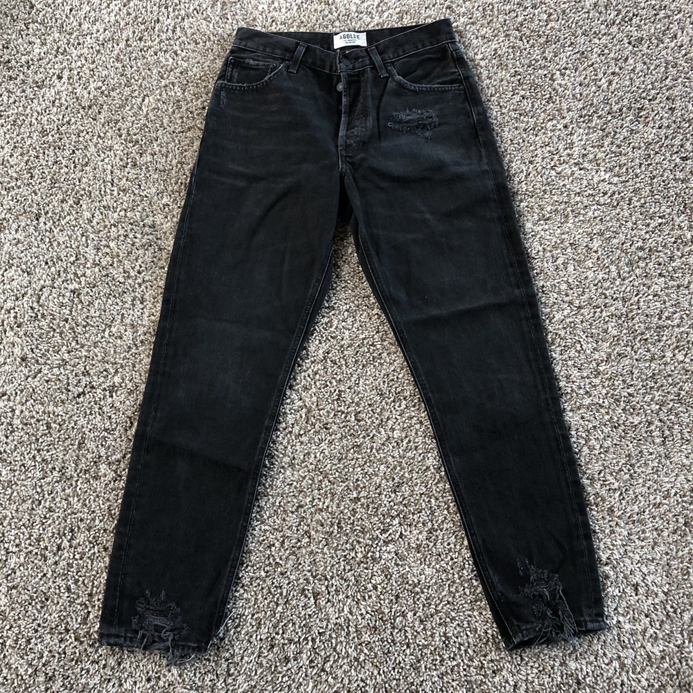 Agolde Jamie High Rise Classic Jeans Womens Size 26 (Fits 27x27) Plume Wash A045